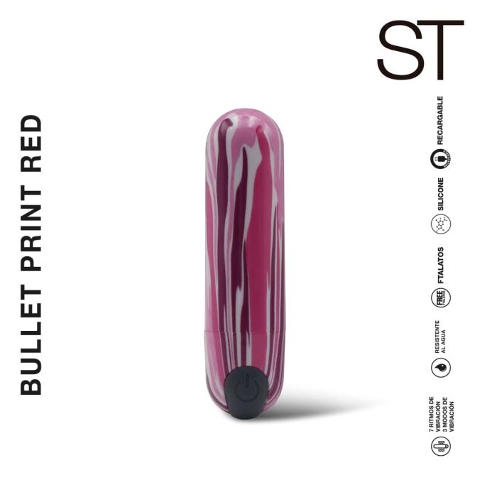 BULLET PRINT RED - ST-BU-0060 Red